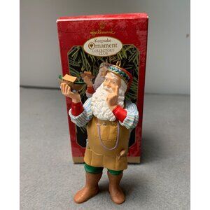 Hallmark Keepsake Ornament 1999 The Toymakers Gift Santa Figurine Collectors Clu